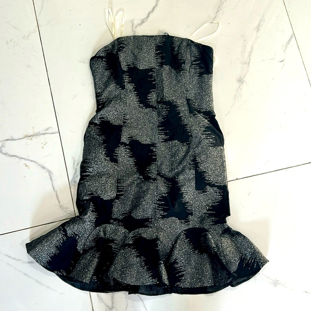 Halston strapless dress